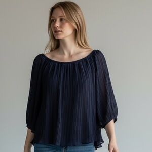 LUSH - NAVY CROP TOP - B16